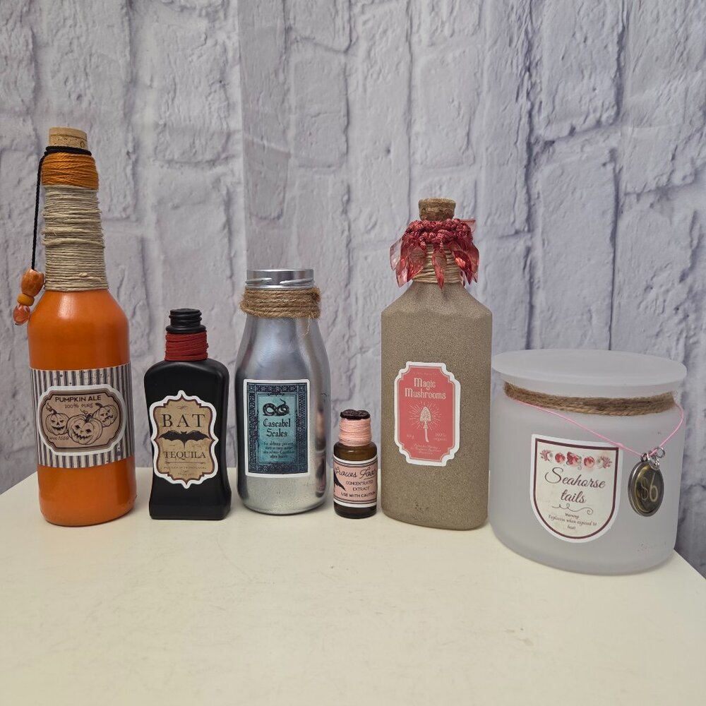 Handmade Halloween Potion Bottle Bundle #4